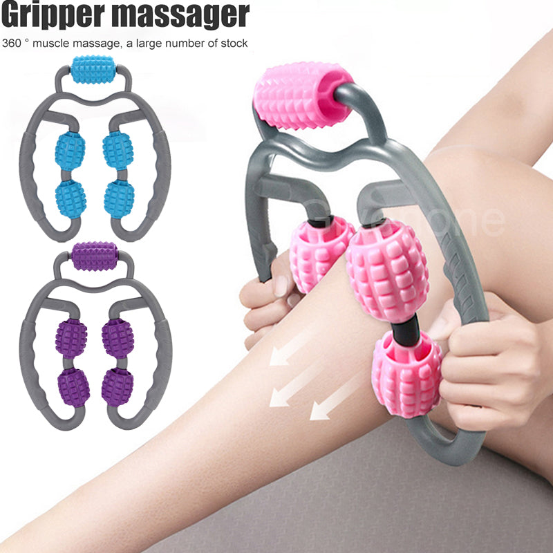 U-shape four-wheel massage roller for legs and arms