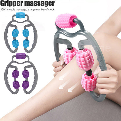 U-shape four-wheel massage roller for legs and arms