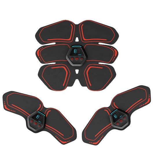EMS abdominal toning belt with stimulator pads