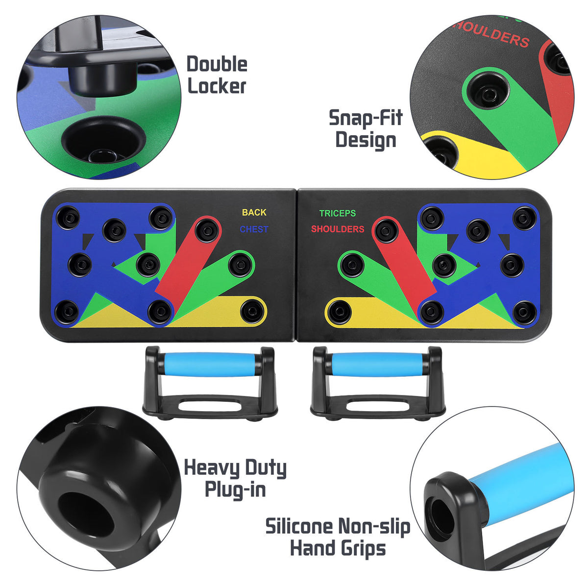 9-in-1 push-up board training system