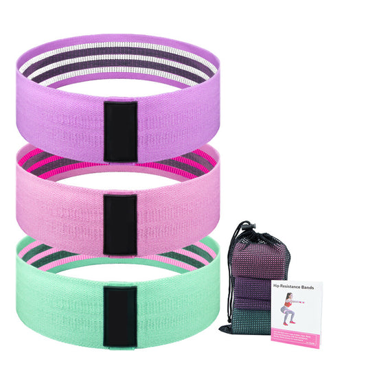 Fabric resistance booty bands for hip and glute workouts