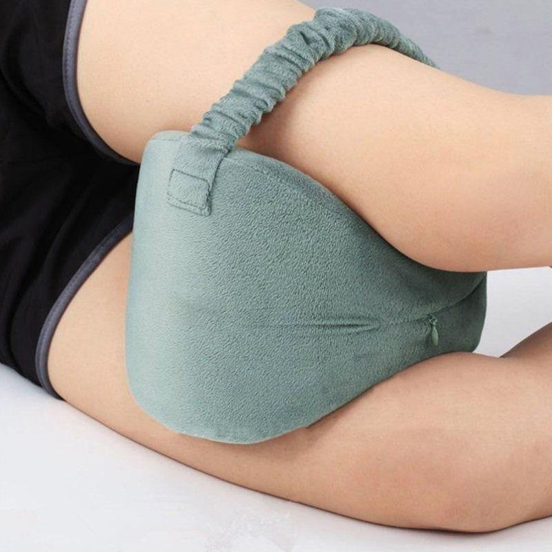 Memory foam knee pillow for side sleepers