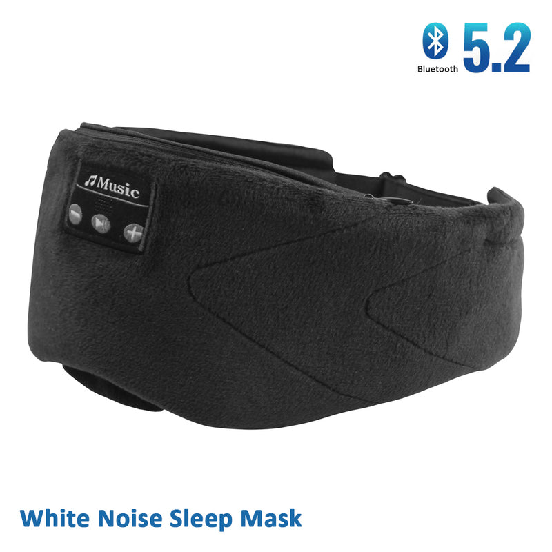 White Noise Bluetooth Sleep Mask - Wireless Sleep Headphones