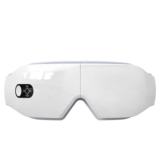 Rechargeable heated air pressure eye massager