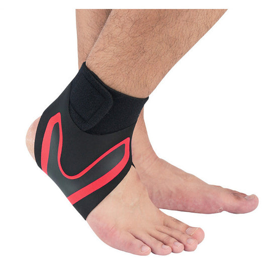 Ankle support brace sleeve worn on the foot